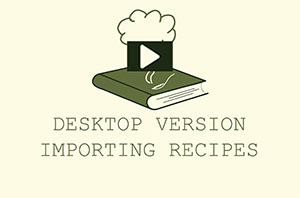 Importing recipes video