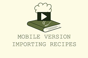 Importing Recipes video